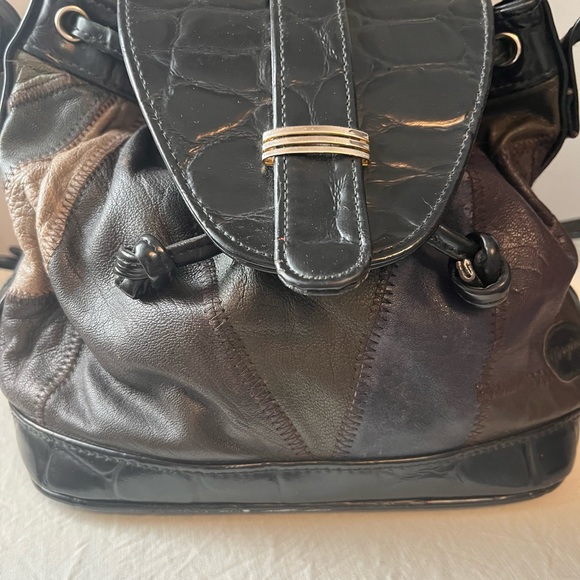 Giorgini Vintage Leather Patchwork Purse - Picture 3 of 7